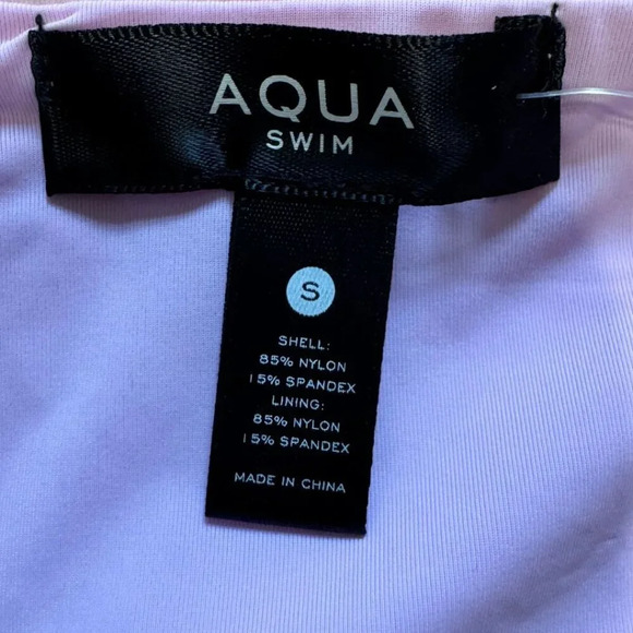 AQUA SWIM Swirl Print Scoop Front Bikini Swim Suit Bottom Cheeky NWT Small - Picture 6 of 6